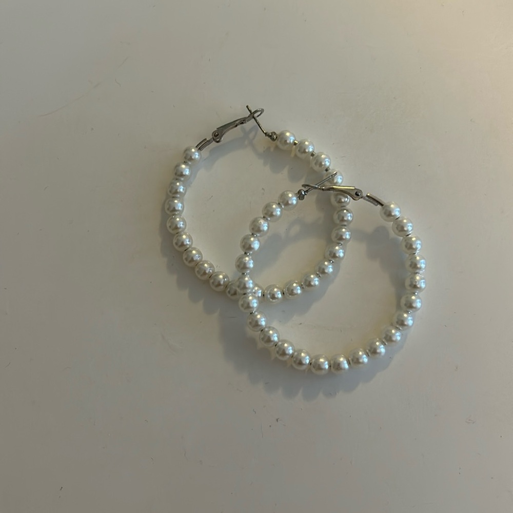 Pearl earrings